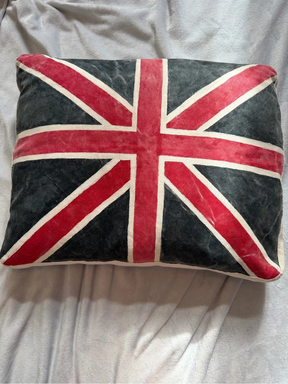 Vintage IKEA KARLSTAD Union Jack Throw Pillow 1999 Discontinued Original Insert